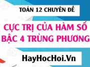 Cách tìm cực trị của hàm số bậc 4 hàm trùng phương (tìm...